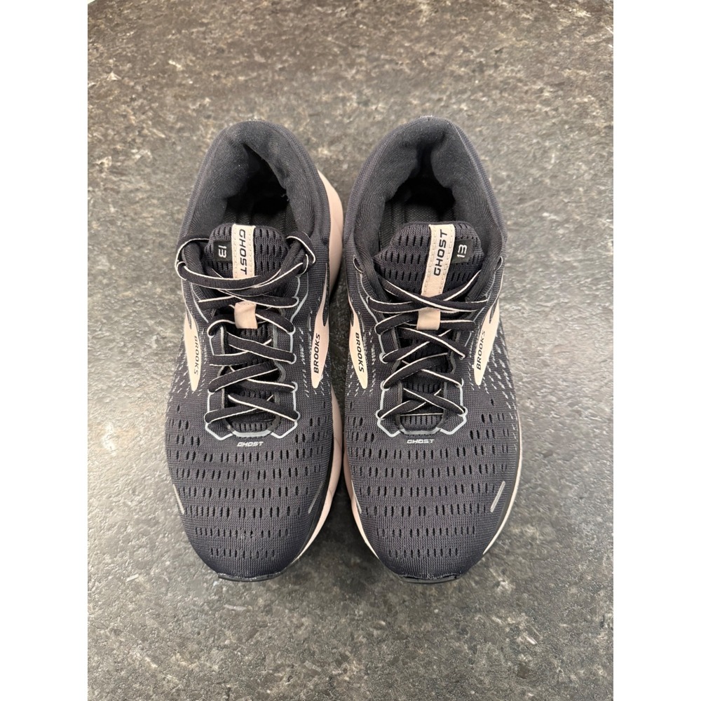 Brooks Ghost 13 Womens 9 Wide Running Shoes Black Pearl 1203381D062 - Picture 3 of 8